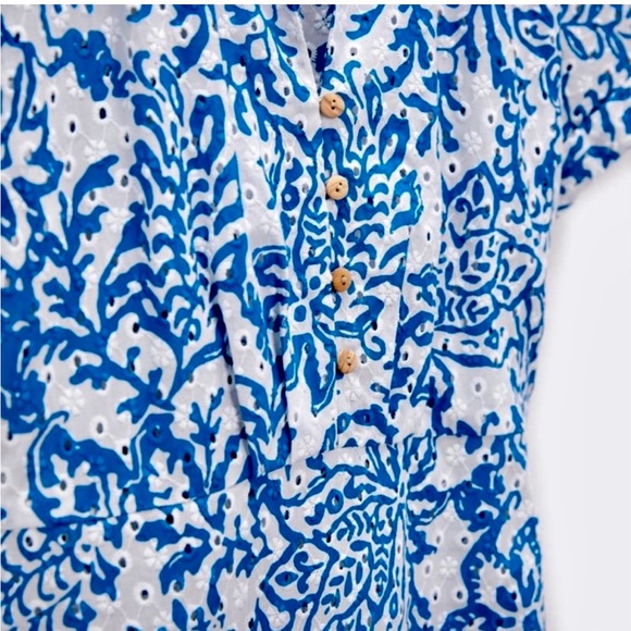 ZARA EYELET PRINTED MIDI DRESS XL - Picture 4 of 11